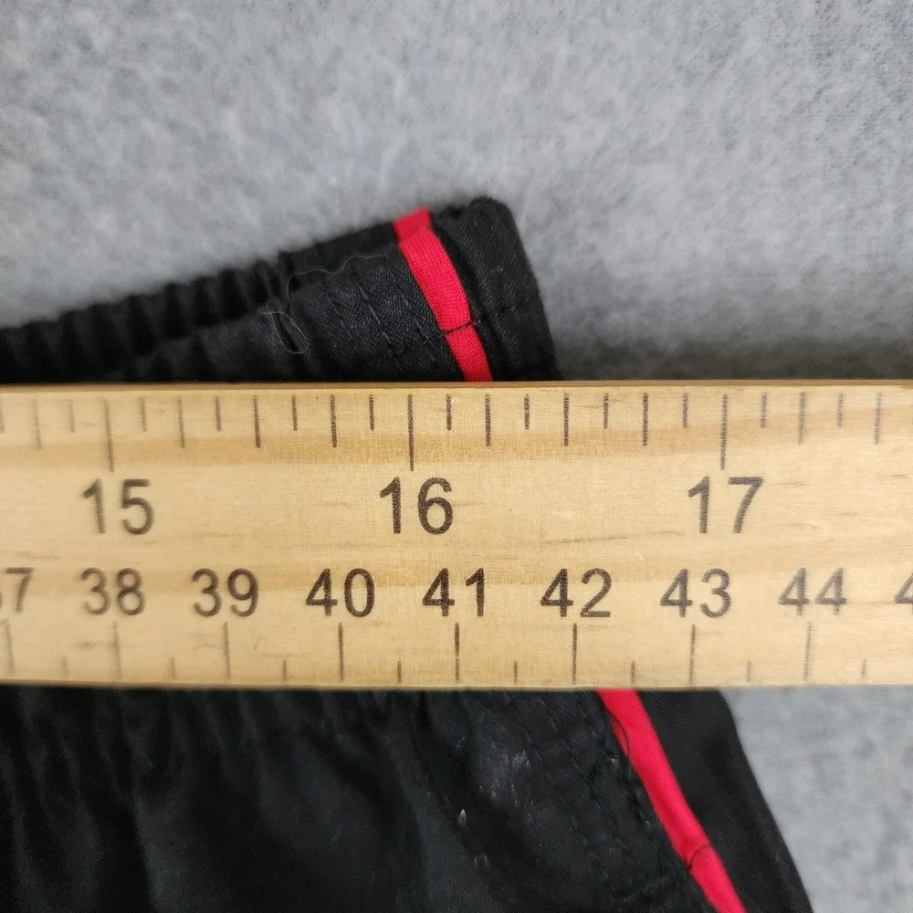 Big Dogs Black Red Striped Swim Trunks XL Mesh Lined Board‎ Shorts Drawstring XL